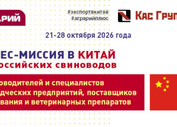 Приглашение в бизнес-миссию в Китай для свиноводов